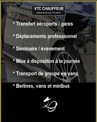 Vtc macon chauffeur prive pour vos evennements en van ou minibus